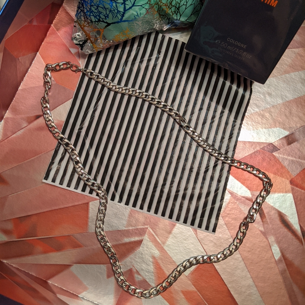 28" Thick Link Silver Chain